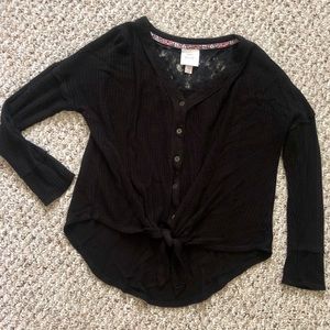 Knox Rose Waffle-Knit Top